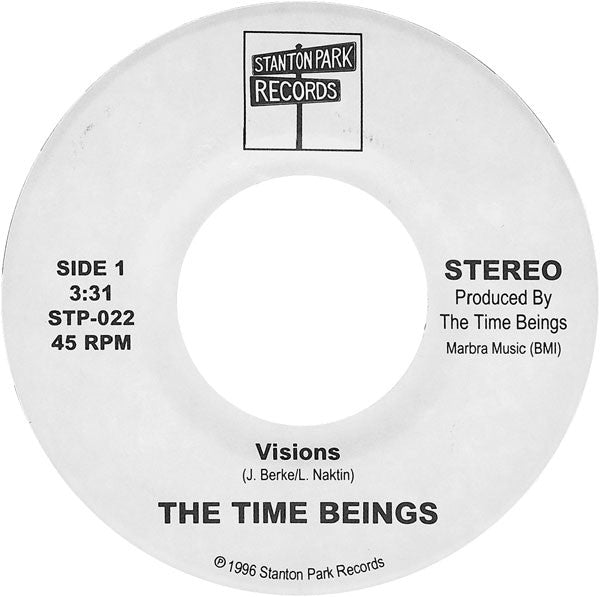 The Time Beings : Visions / Louie Go Home (7", Single)