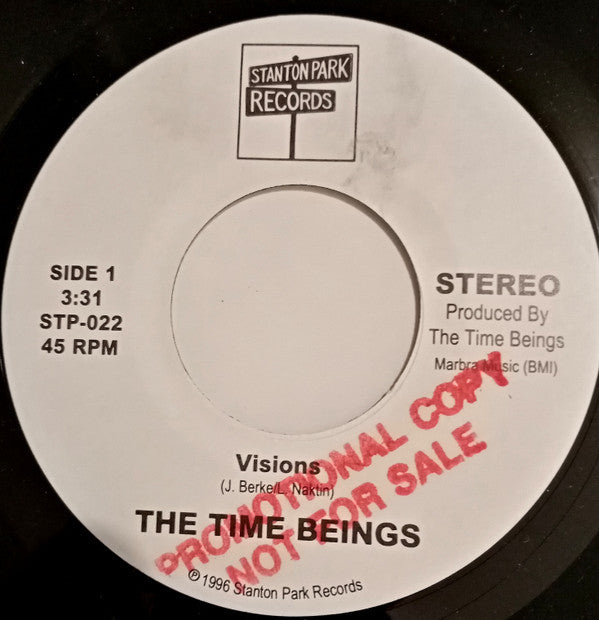 The Time Beings : Visions / Louie Go Home (7", Single)