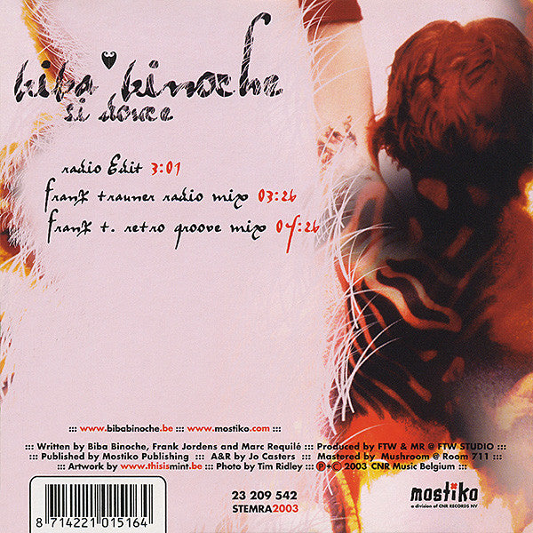 Biba Binoche : Si Douce (CD, Single, Car)