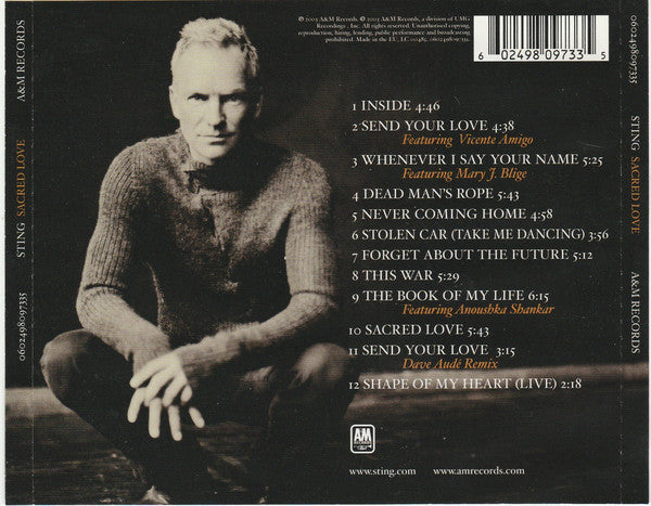 Sting : Sacred Love (CD, Album)
