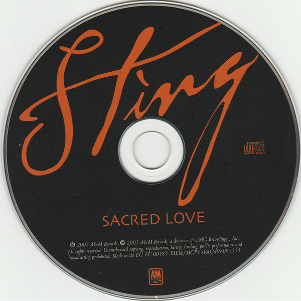 Sting : Sacred Love (CD, Album)