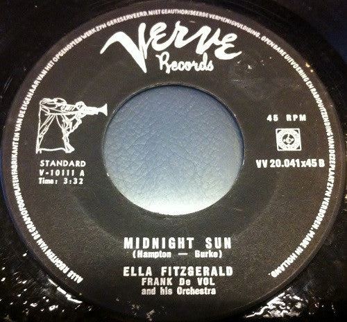 Ella Fitzgerald : The Swingin' Shepherd Blues / Midnight Sun (7", Single)