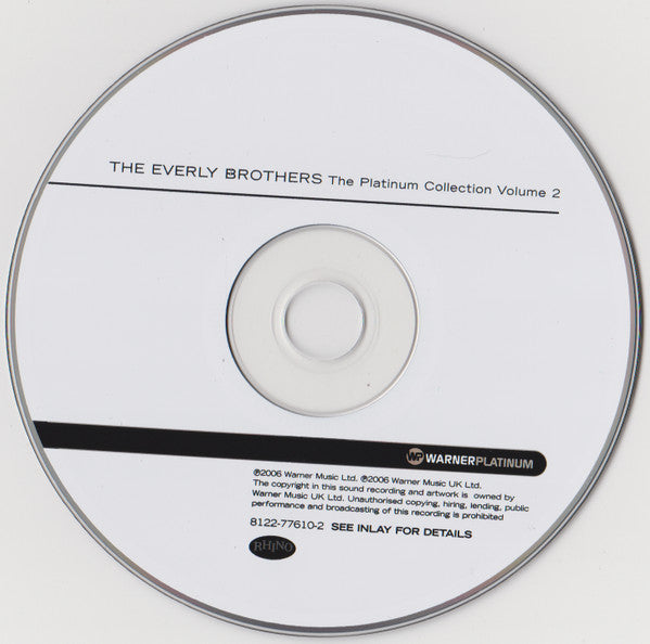 Everly Brothers : The Platinum Collection Volume 2 (CD, Comp)