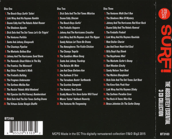 Various : Surf!  (3xCD, Comp, RM, Dig)