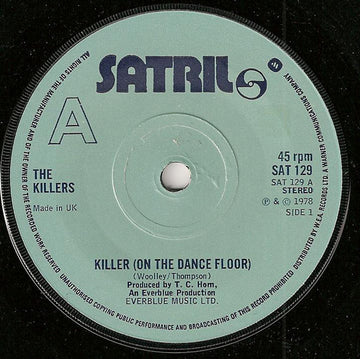 The Killers (2) : Killer (On The Dance Floor) (7")