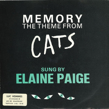 Elaine Paige : Memory (7", Single)