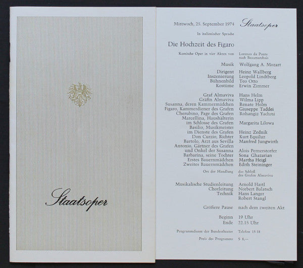 Wolfgang Amadeus Mozart – Otto Klemperer, Geraint Evans, Reri Grist, Elisabeth Söderström, Teresa Berganza, Gabriel Bacquier, Annelies Burmeister, Margaret Price, Werner Hollweg, Michael Langdon, Clifford Grant, Willi Brokmeier, Teresa Cahill, Kiri Te Kan : Le Nozze Di Figaro (Die Hochzeit Des Figaro) (Box + 4xLP)