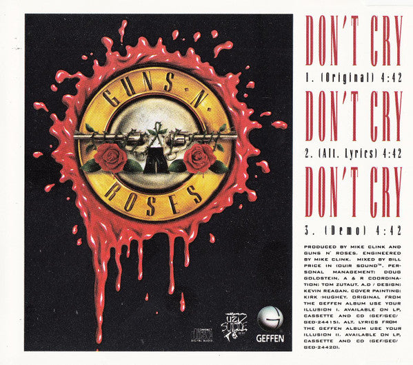 Guns N' Roses : Don't Cry (CD, Maxi)