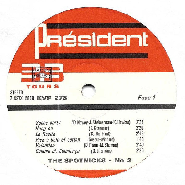 The Spotnicks : N°3 (LP, Album, RE)