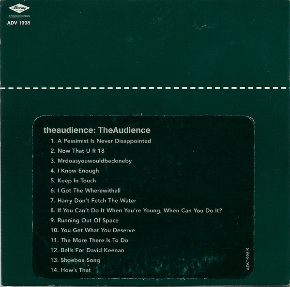 theaudience : TheAudience (CD, Advance, Album, Promo)