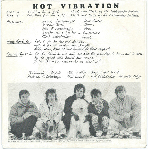 Hot Vibration : Looking For A Girl (7", Single)