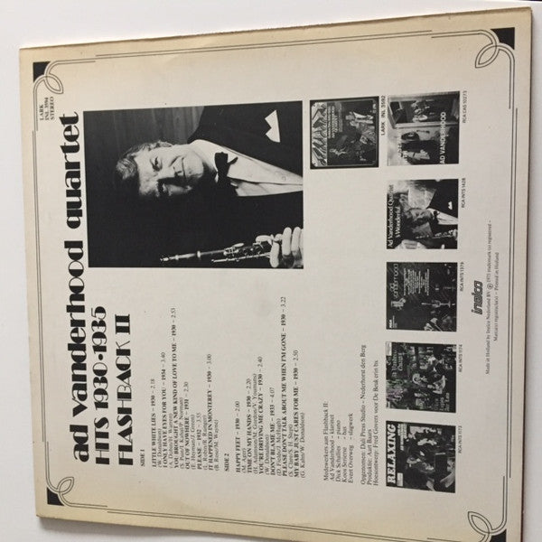 Ad Van Den Hoed Kwartet : Flashback 2 (1930-1935) (LP, Album, Mono)