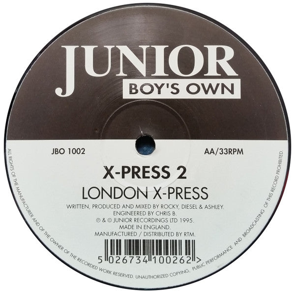 X-Press 2 : Muzik X-Press / London X-Press (12")