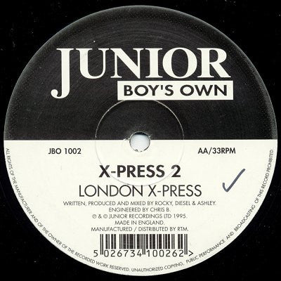 X-Press 2 : Muzik X-Press / London X-Press (12")