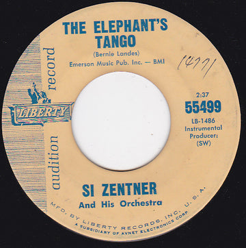 Si Zentner And His Orchestra : The Elephant's Tango / Desafinado (7", Single, Promo)