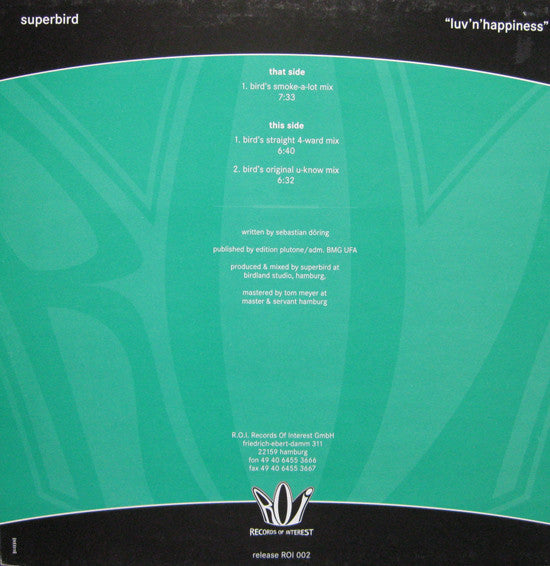 Superbird : Luv'n'Happiness (12")
