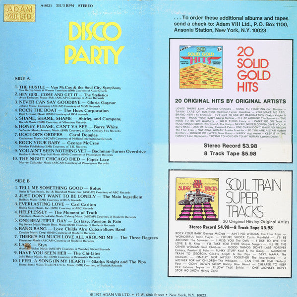 Various : Disco Party (LP, Comp, Mon)