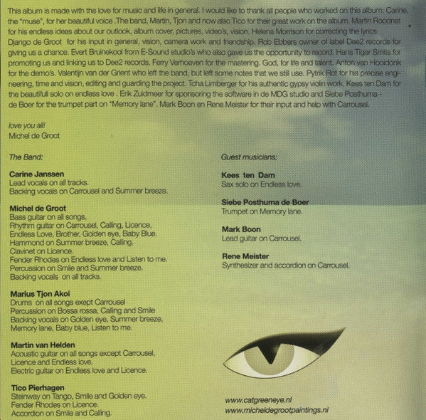 Cat Green Eye : Why Cry (CD, Album)