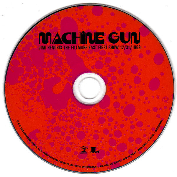 Jimi Hendrix : Machine Gun: The Fillmore East First Show 12/31/1969  (CD, Album)