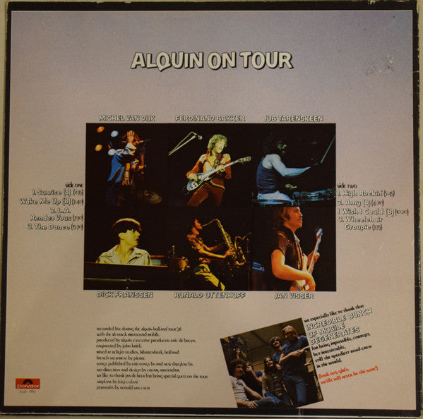 Alquin : Alquin On Tour (LP, Album)