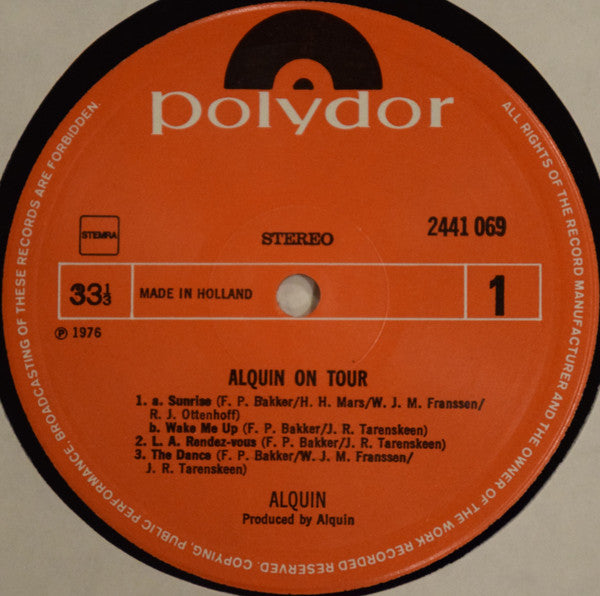 Alquin : Alquin On Tour (LP, Album)
