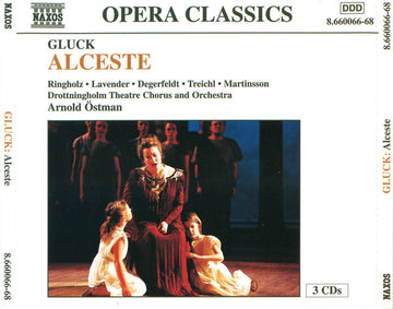 Christoph Willibald Gluck, Teresa Ringholz, Justin Lavender, Jonas Degerfeldt, Miriam Treichl, Lars Martinsson (3), Drottningholm Theatre Chorus And Drottningholm Theatre Orchestra, Arnold Östman : Alceste (3xCD, Album)