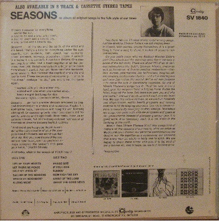 The Medical Mission Sisters* : Seasons (LP, Album)