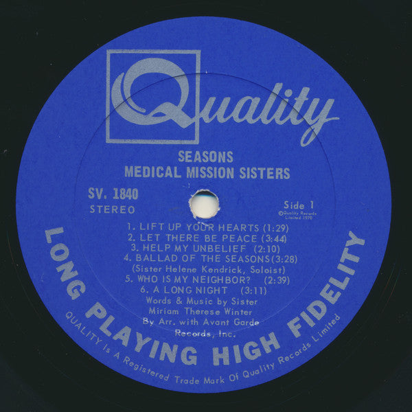 The Medical Mission Sisters* : Seasons (LP, Album)