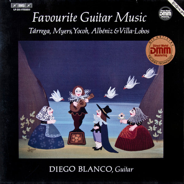 Diego Blanco (2) : Favourite Guitar Music (Tarrega, Myers, Yocoh, Albeniz & Villa-Lobos) (LP, Album, RM, Gat)