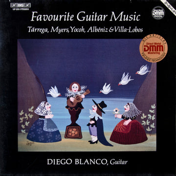 Diego Blanco (2) : Favourite Guitar Music (Tarrega, Myers, Yocoh, Albeniz & Villa-Lobos) (LP, Album, RM, Gat)