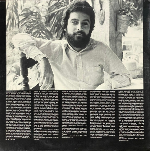 Diego Blanco (2) : Favourite Guitar Music (Tarrega, Myers, Yocoh, Albeniz & Villa-Lobos) (LP, Album, RM, Gat)