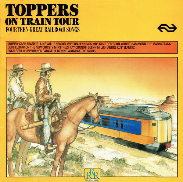 Various : Toppers On Train Tour - Fourteen Great Railroad Songs (LP, Comp)