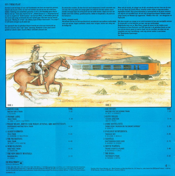 Various : Toppers On Train Tour - Fourteen Great Railroad Songs (LP, Comp)