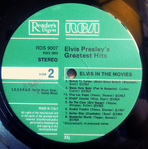 Elvis Presley : Elvis In The Movies (LP, Comp)