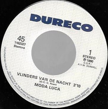 Moda Luca : Vlinders Van De Nacht (7", Single)