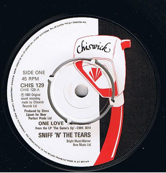 Sniff 'n' the Tears : One Love (7", Single)