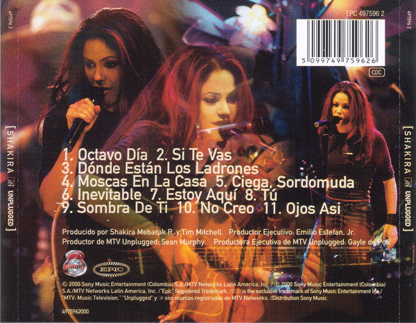 Shakira : MTV Unplugged (CD, Album)