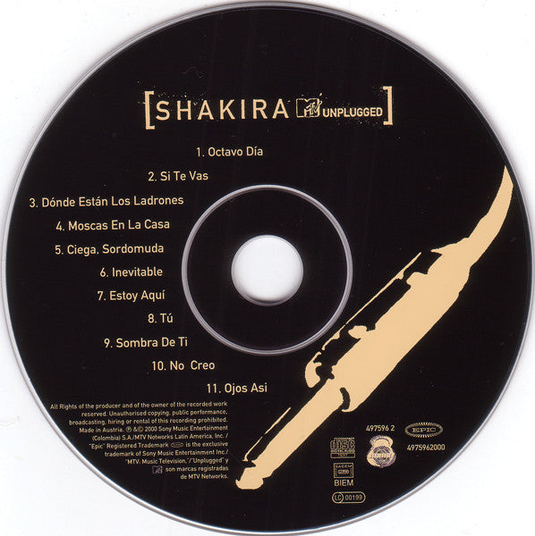 Shakira : MTV Unplugged (CD, Album)
