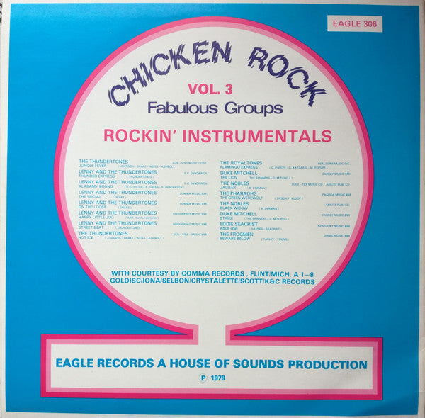 Various : Chicken Rock Vol. 3 - Fabulous Groups Rockin' Instrumentals (LP, Comp)