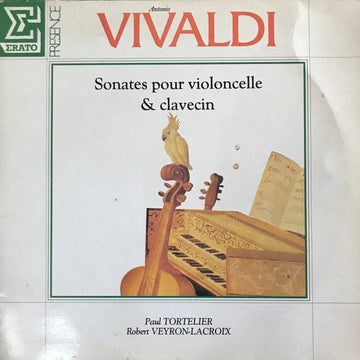 Antonio Vivaldi – Paul Tortelier, Robert Veyron-Lacroix : Sonates Pour Violoncelle & Clavecin (LP, RE)