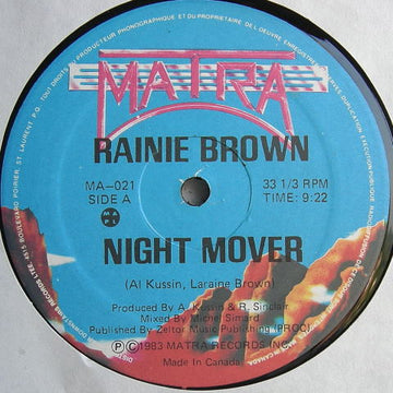 Rainie Brown : Night Mover (12")