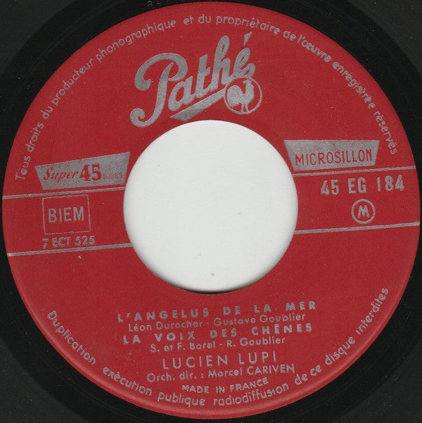 Lucien Lupi : 1 - L'angelus De La Mer (7", EP)