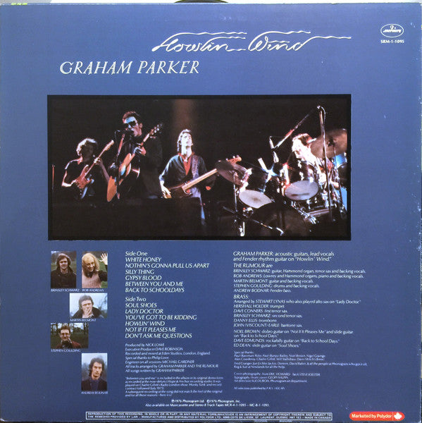 Graham Parker : Howlin Wind (LP, Album, RE)