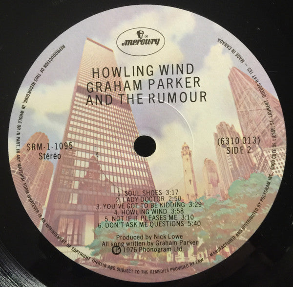 Graham Parker : Howlin Wind (LP, Album, RE)