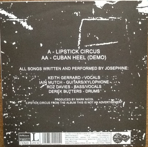Josephine (14) : Lipstick Circus (7", Single, Ltd, Num)