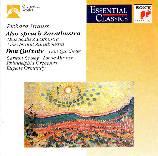 Richard Strauss, Carlton Cooley, Lorne Munroe, The Philadelphia Orchestra, Eugene Ormandy : Also Sprach Zarathustra = Thus Spake Zarathoustra = Ainsi Parlait Zarathoustra / Don Quixote = Don Quichotte  (CD, Comp, RM)