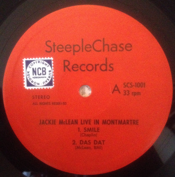 Jackie McLean : Live At Montmartre (LP, Album, NCB)