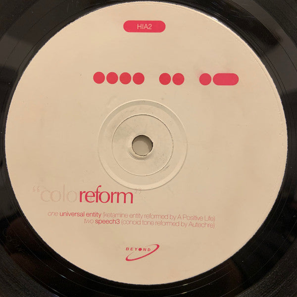 The Higher Intelligence Agency : Colour Reform (12")