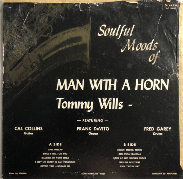 Tommy Wills : Soulful Moods Of Man With A Horn (LP, Album)