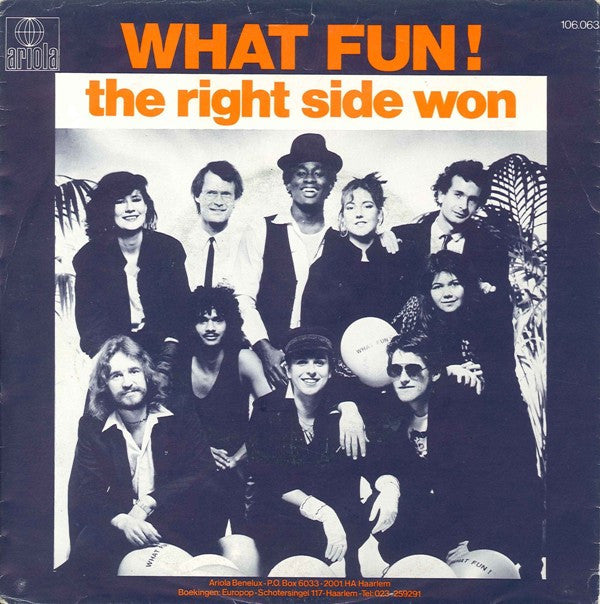 What Fun! : The Right Side Won (7", Single)